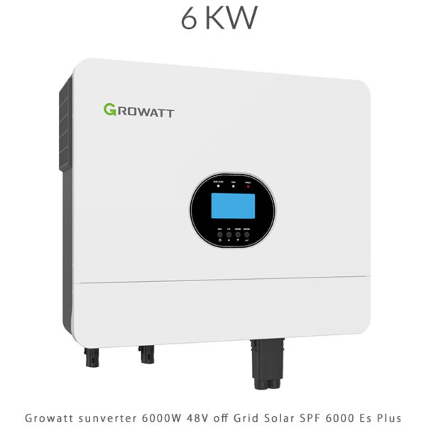 سانورتر گرووات 6000W برند Growatt مدل 48V – 100A | SPF 6000 ES Plu