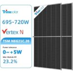پنل خورشیدی ترینا مدل TSM-NEG21C.20 ظرفیت ۷۱۵ وات مونوکریستال بایفشیال N-Type